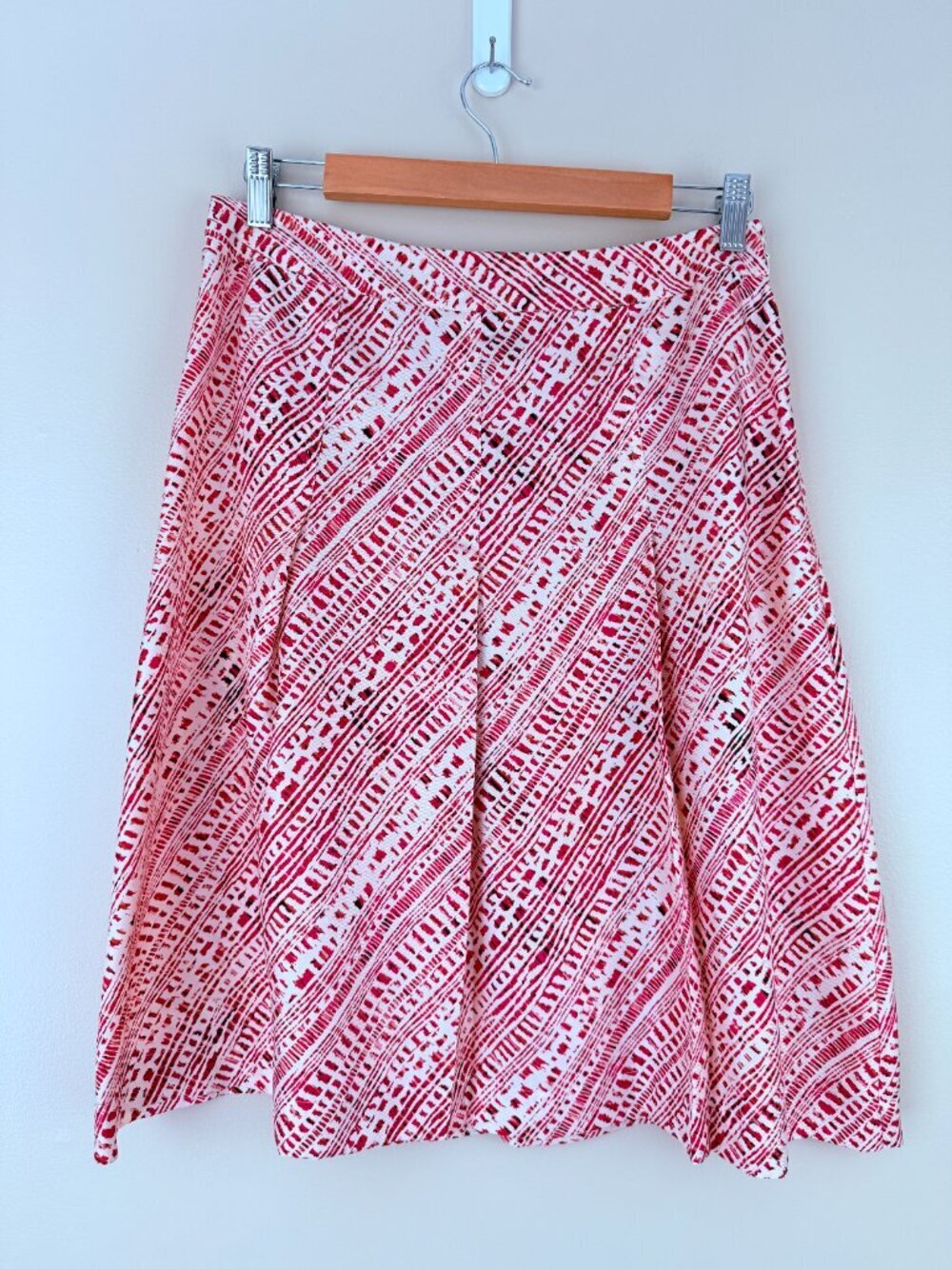 Merona 100% Silk Abstract Print A-Line Skirt Size 6